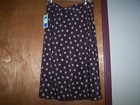 COVINGTON Lined Full Skirt Sz 12 Daisies on Brown Background NEW NWT Orig. $36 — photo 1