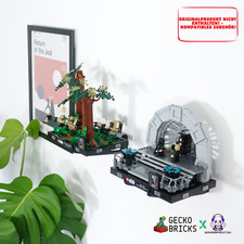 Wandhalterung passend f&uuml;r LEGO&reg; Star Wars Diorama 75329 75339 75330 75353 75352