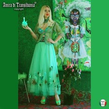 Women Tulle Multilayer Embroidered Wedding Stylish Luxury Retro Tutu Skirt