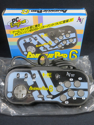 PC Engine Avenue Pad 6 Controller Turbo NEC Japan Spiel JP PCE HE PC-Engin OVP