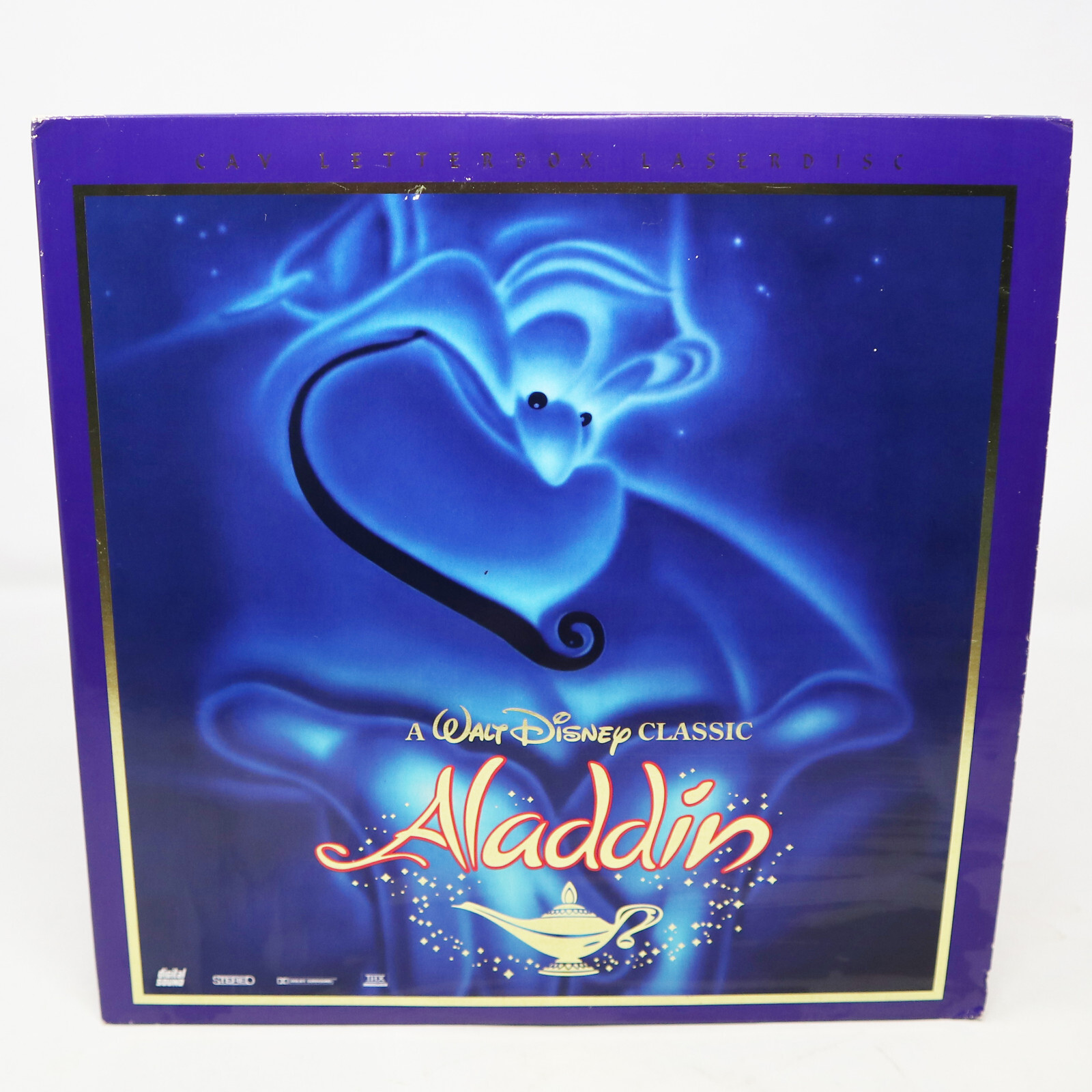 A WALT DISNEY CLASSIC ALADDIN CAV LETTERBOX DOUBLE LASER DISC LASERDISC LD NTSC