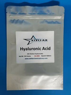 Hyaluronic Acid Powder      (NA Sodium Hyaluronate)    100 Grams