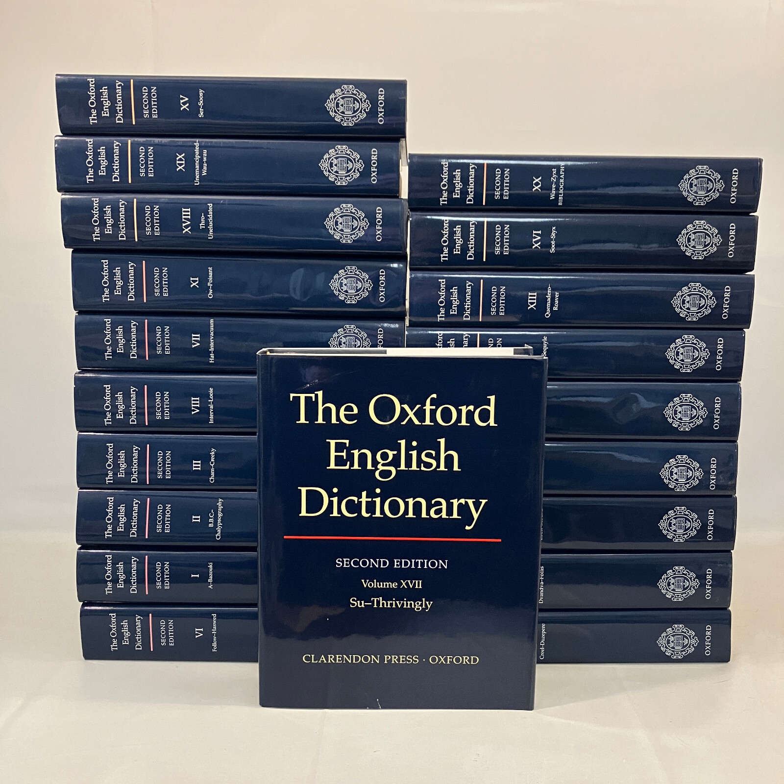 The Oxford English Dictionary Second Edition Complete 20 Vol Set HCDJ