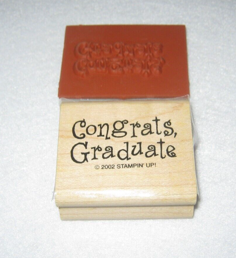 Stampin' Up! - Rubber Stamp - Congrats Graduate - Medium Size - Dated ...