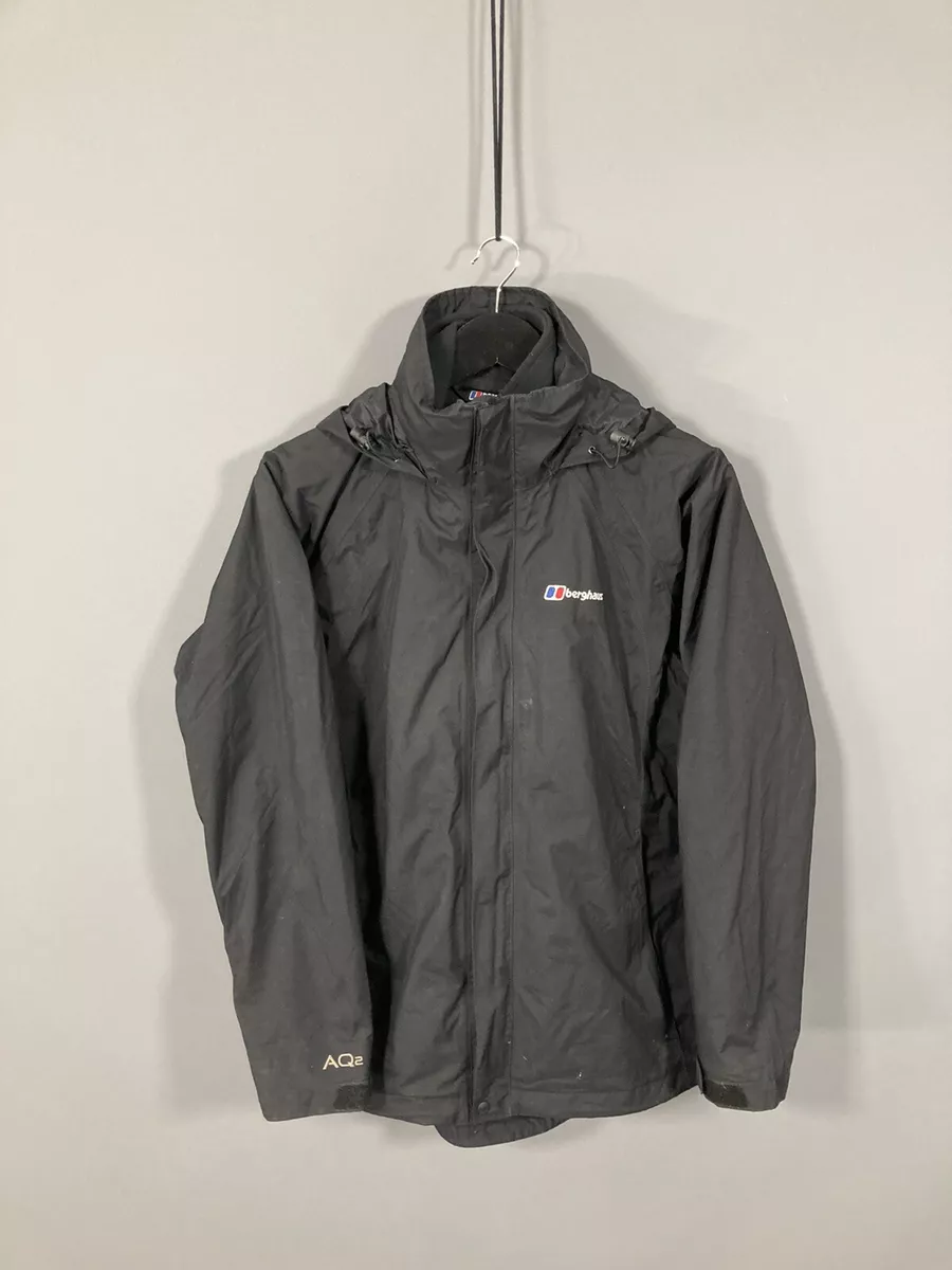 BERGHAUS 3 IN 1 AQ2 Jacket Size UK12 Black Good Condition Women s