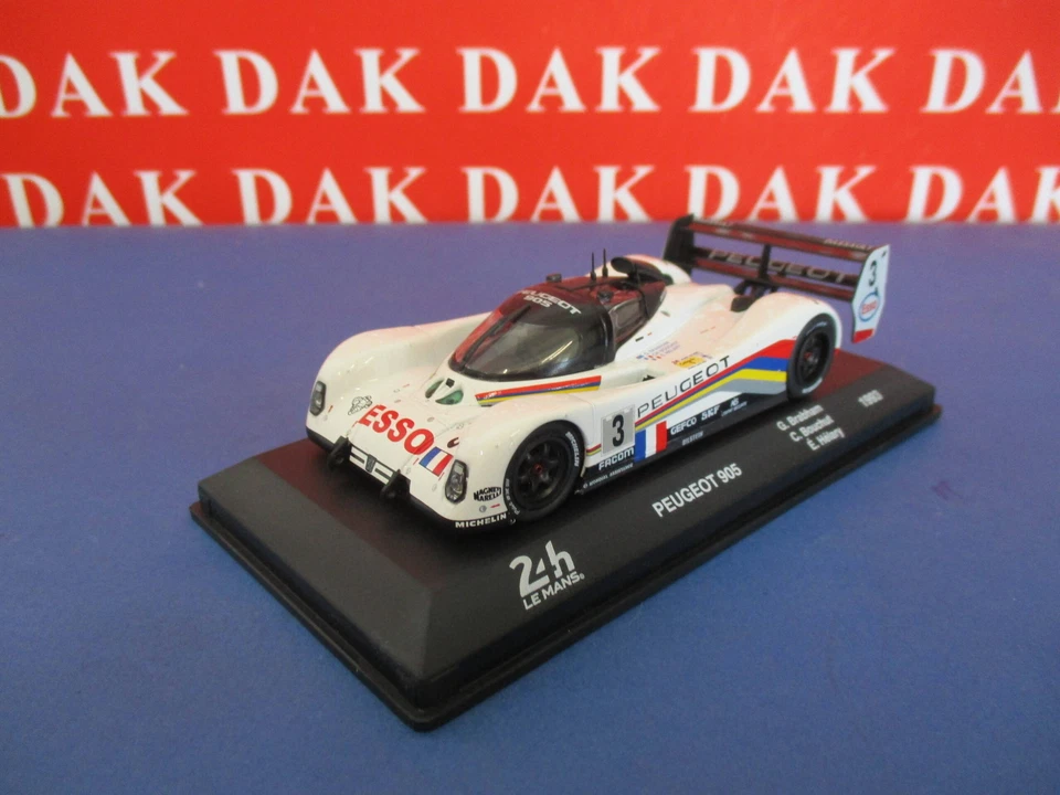 Die cast 1/43 Modellino Auto Peugeot 905 24H Le Mans 1993 G. Brabham - Immagine 2 di 4