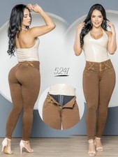 JEANS COLOMBIANOS PUSH UP LEVANTA COLA BUTT LIFT JEANS CON FAJA INTERNA