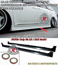 Fits 11-17 Toyota Sienna [LE XLE] CityKruiser MP Style Add-On Side Skirts (ABS)