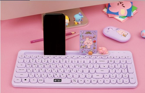Line Friends x BT21 Little Buddy Baby Multi-Pairing Wireless Bluetooth Keyboard - Picture 3 of 70