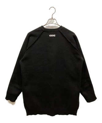 CDG Side-slit back logo knit Size: M Black Men SZ-N007 | eBay