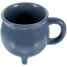Ceramic Cauldron Coffee Mug Grey Reusable Home Drinking Cup for