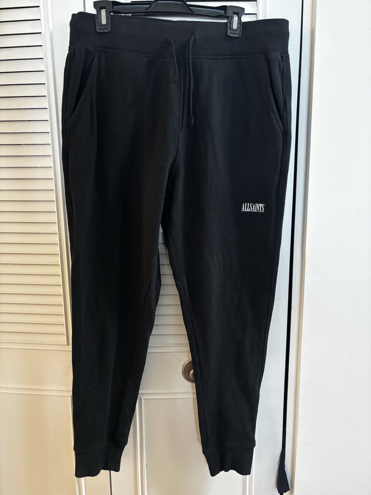 AllSaints Sweatpants Mens - Black Joggers Athletic Designer XL