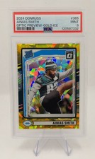 2024 Panini Donruss Ainias Smith Optic Preview Gold Ice /10 PSA 9 Mint Rookie 🔥