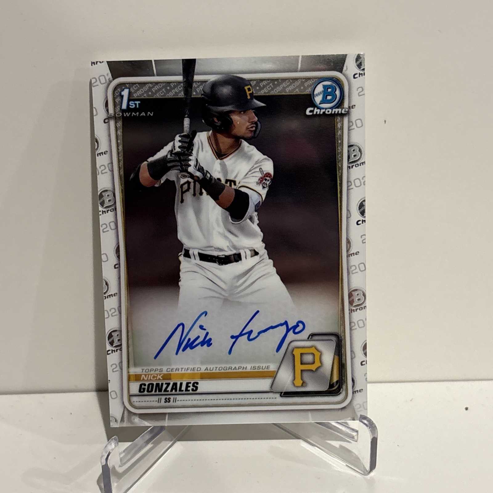 2020 BOWMAN CHROME NICK GONZALES AUTO ROOKIE RC