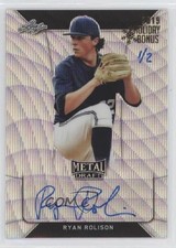 2018 Leaf Metal Draft Wave Foil 2019 Holiday Bonus 1/2 Ryan Rolison Auto 5w7