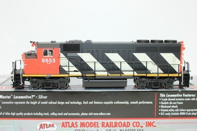 Atlas Silver HO CN Canadian National EMD GP40-2(W) Diesel Locomotive #9653
