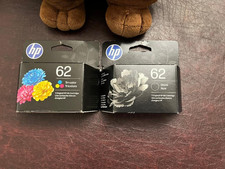 HP62 Black Tri-color Ink Cartridge C2P06AN Genuine OEM EX12/2027