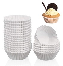 Natural Cupcake Liners 500 Count,Non-stick Mini Cupcake Liners White Muffin L...