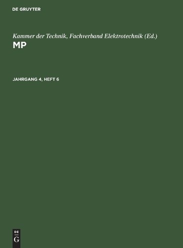 Mp. Jahrgang 4, Heft 6 (Hardback)Another great item from Rarewaves USA | Free delivery!