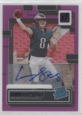 2022 Panini Clearly Donruss Rated Rookie Purple /175 Carson Strong #61 Auto 07mp