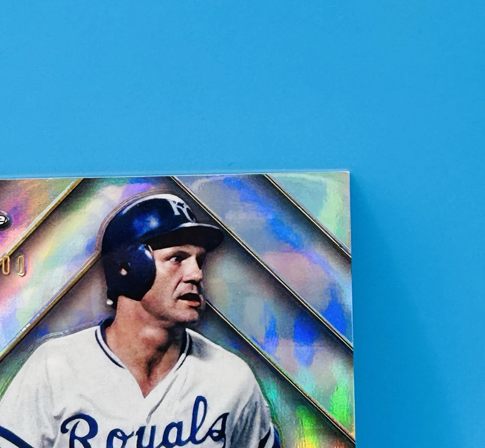 2025 Topps Chrome George Brett 1985 Serie Mundial Campeón Automático WSC-GB 50/100 Foto 4 de 4