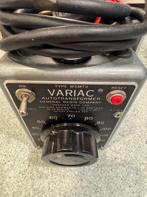 Variac General Radio Co. W5MT3 Variable Autotransformer Power Transformer