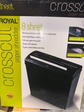Trituradora de papel transversal Royal CX8 8 hojas negra