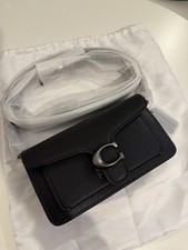 Coach Tabby 20 Leather Shoulder Bag Black