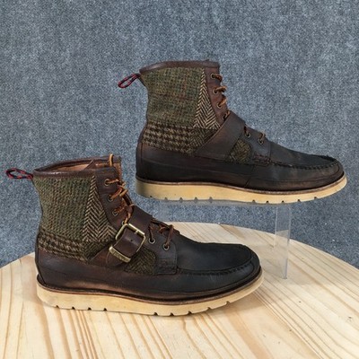 Polo Ralph Lauren Saddleworth Boots Mens 10.5 D Ankle Bootie 1934 Leather Brown