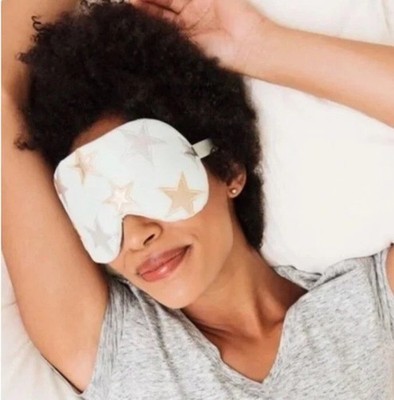 Free People UNDERSTATED LEATHER STARRY EYE MASK Light Green NEW
