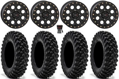 System 3 SB-7 14'' Wheels Black (4+3) 32'' Warrior XT  Tires RZR XP 1000 / PRO XP