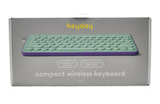 HeyDay Compact Wireless Keyboard - Spring Teal Bluetooth  USB Wireless Receiver