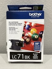 Genuine Original Brother LC71BK Ink Cartridge Black New Factory Sealed EXP 06/26
