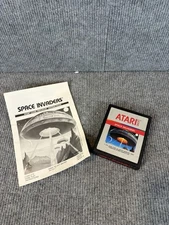 Space Invaders VGC Atari 2600 Rare Silver Label Variant 1986 W/ Manual