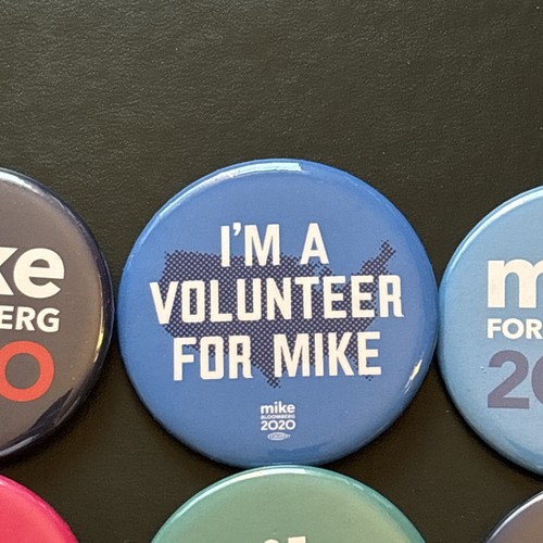 11 Different 2020 Mayor Mike Bloomberg 2.25" Buttons Democratic Primary - Picture 4 of 12
