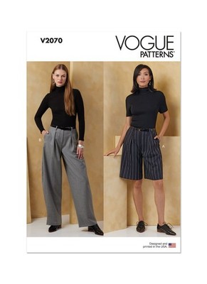 Vogue Patterns V2070 Misses' Shorts and Pants Sewing Pattern 18-26