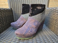 (I063 969) ✨ Bottines compensées Desigual – Patchwork & imprimés – Pointure 40