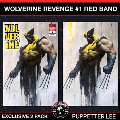 WOLVERINE REVENGE RED BAND #1 Puppetter Lee Trade & Virgin Set Polybagged NM
