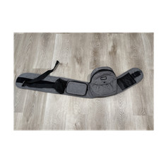 TushBaby Hip Seat Baby Carrier Gray Buckle Closure Storage Pocket