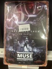 Muse Drones World Tour Greatest Show On Earth Metal Sign
