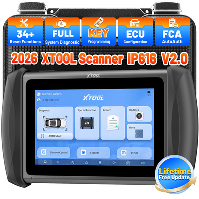 XTOOL IP616 V2.0 OBD2 Scanner Full System Diagnostic Key Programming 34+Services
