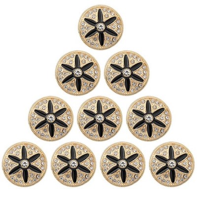 1 Set 10 Stcs 22 mm Metallknöpfe Überladung Wollmantel Kleidung runde Knöpfe
