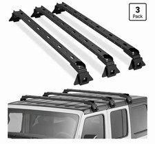 Hard Top Roof Rack Cross Bars3 For 2007-2024 Jeep Wrangler Jk Jl Gladiator Jt