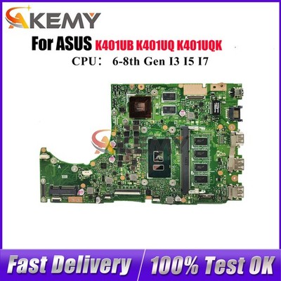 K401UB Laptop Motherboard For ASUS K401UQ A404U U4000 K401UQK Mainboard W/CPU