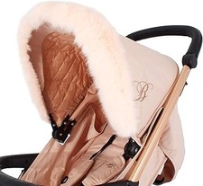 My Babiie Blush Pram Hood Fur Trim Replacement 1 Pack