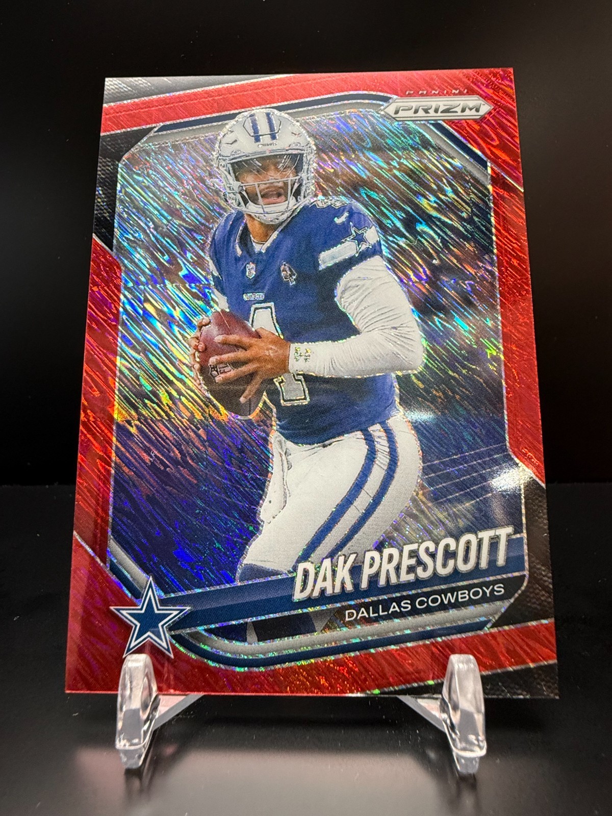 CZC325 - 2025 Panini Prizm - Dak Prescott #57 - Red Hyper Prizm - /49