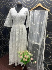 Indian Designer Heavy Soft Net Gown With Fancy Dupatta For Women  Girls