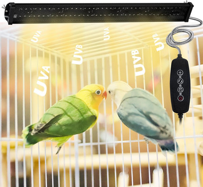 Bird Light for Cage,Full Spectrum LED Birdcage Lighting,Bird Lamp with Intellige