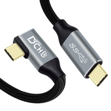 DCHAV 3Ft 90 Degree USB C Cable 100W Fast Charging 4K Video Output 10Gbps Data