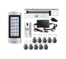 Kit de control de acceso con cerradura magn tica 300 kg, teclado RFID y 10 llave